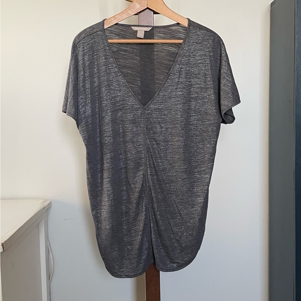 Silver Shimmer Top by Banana Republic